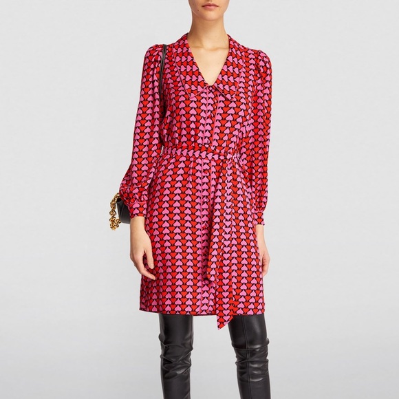 Diane Von Furstenberg Dresses & Skirts - DVF Heart Motif Nikita Mini Dress